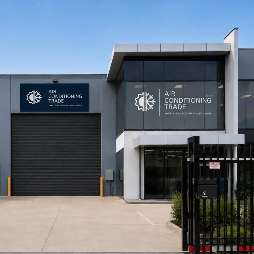 Air Conditioning Trade warehouse and commercial HVAC supplier headquarters in Melbourne, Australia.
