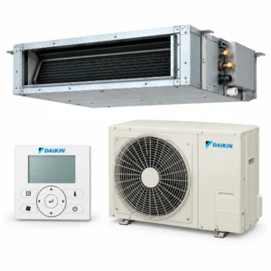 Daikin FBA50BAVMA slimline system with BRC1E63 controller and RZAV50C2V1 outdoor unit